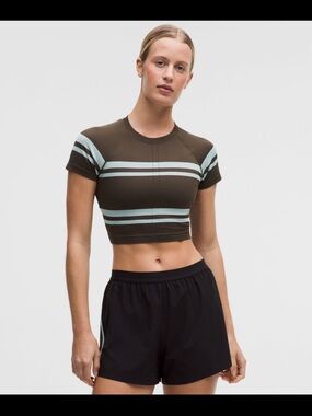 Lululemon Swiftly Tech Cropped Short-Sleeve Shirt